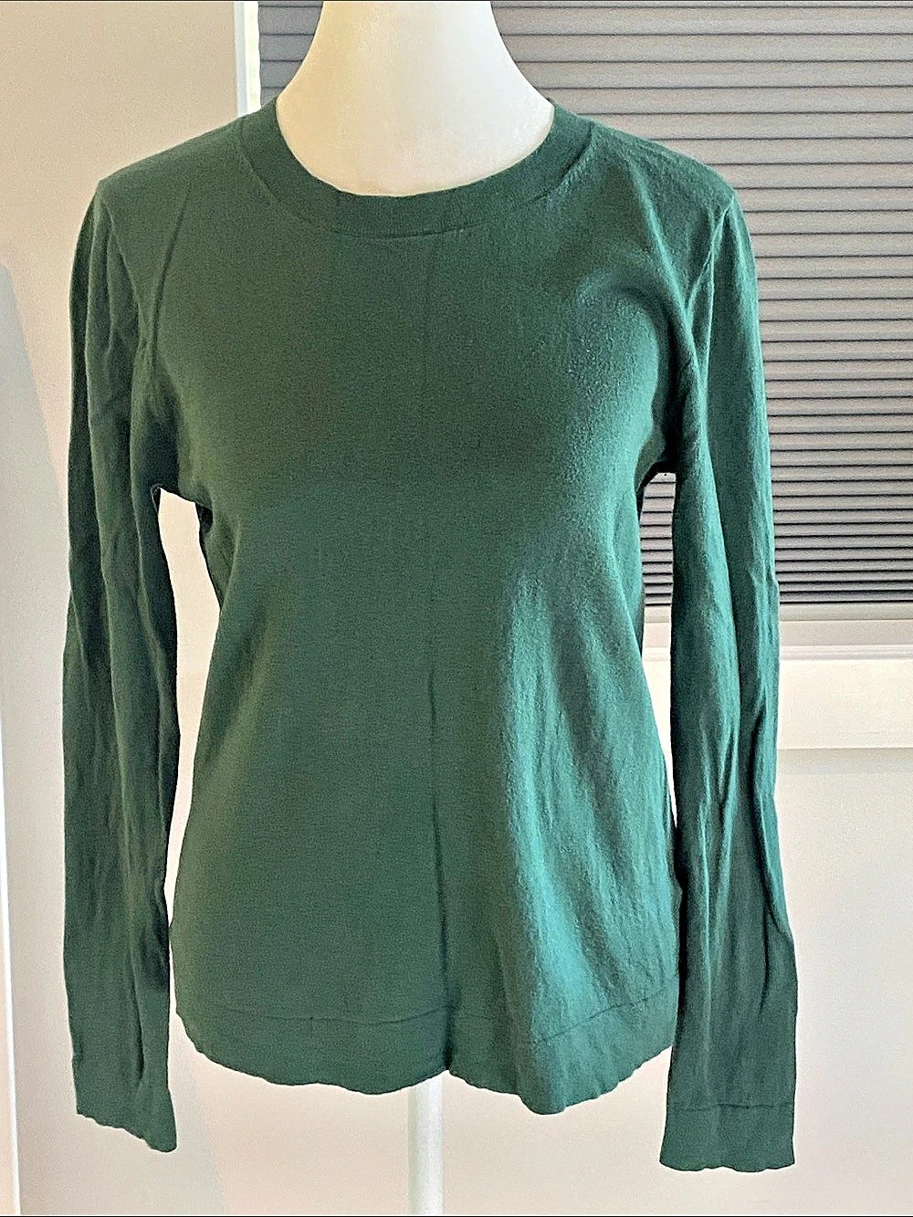 J.Crew Factory Teddie Sweater Crew Neck Long Sleeve Green Small